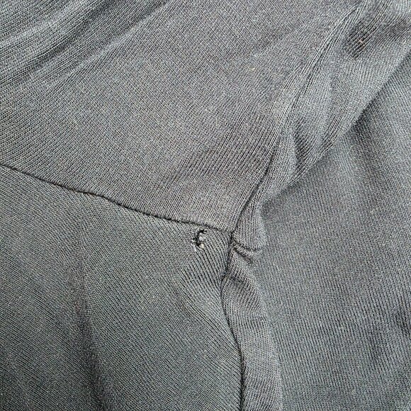 Womens Michael Kors Navy Blue Twist Front Top Long Sleeve Rayon Stretch Size M - Picture 7 of 9